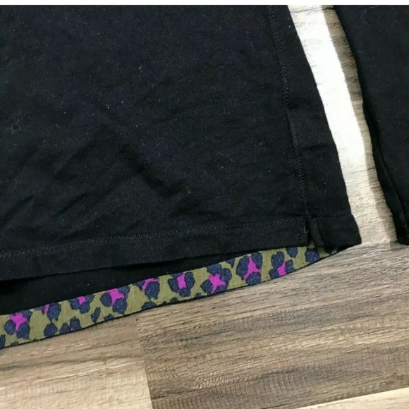 Ella Moss Girls Black Long Sleeve Knit Top - Picture 2 of 4